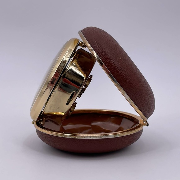 Linden Wall Decor Linden Vintage Wind Up Travel Alarm Clock Round